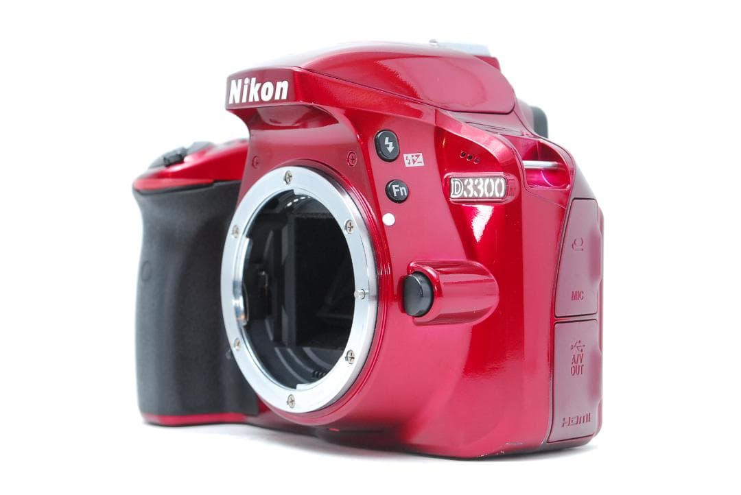 希少カラーモデル】Nikon D3300 スマホ転送 レッド 2416万高画質