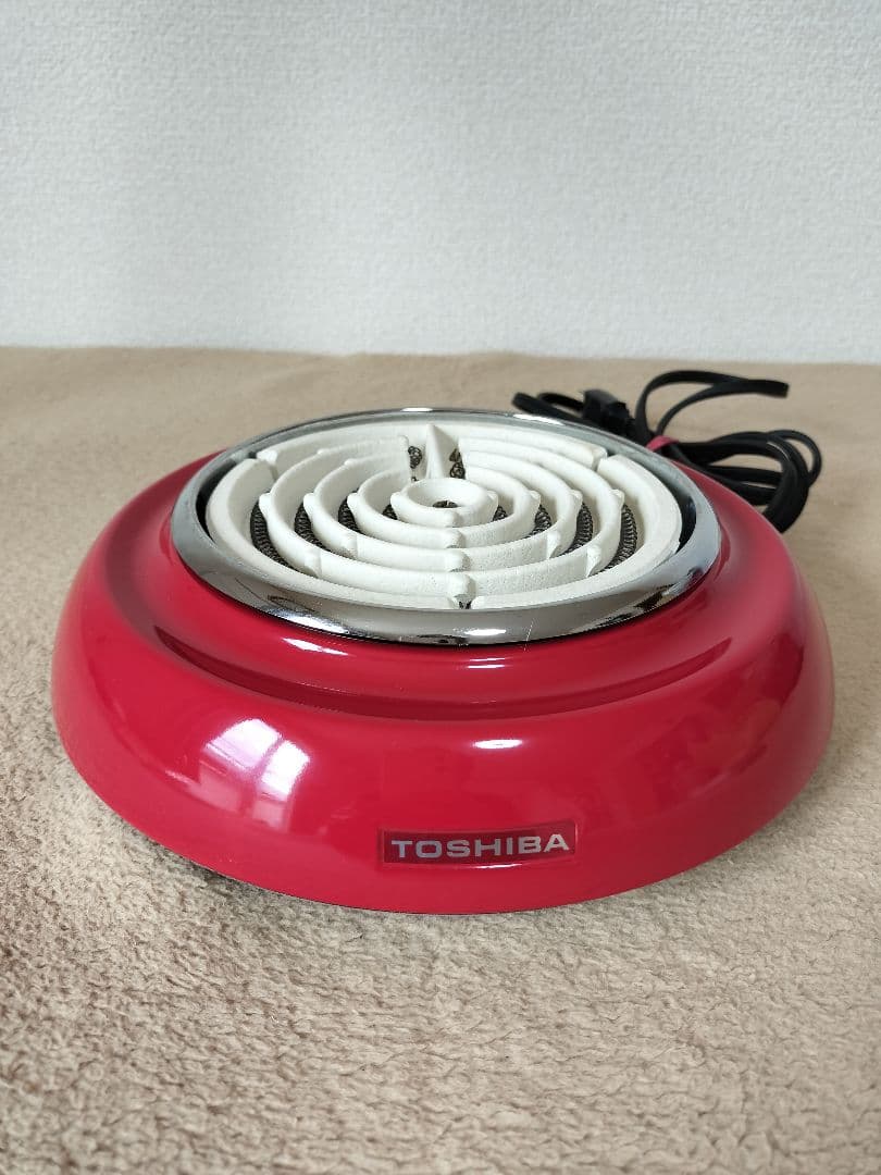 未使用品　昭和レトロ 電気コンロ TOSHIBA　HP-654 東芝 電気コンロ HP-634 Pピンク TOSHIBA 昭和レトロ - メルカリ