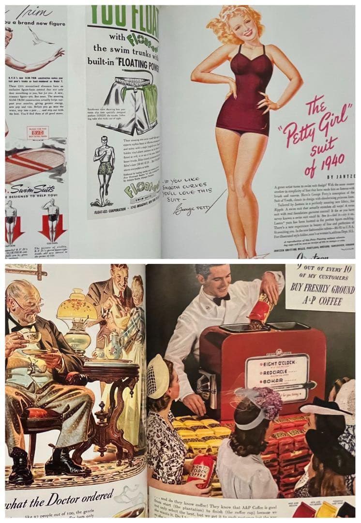 洋書 All-American Ads 40s 広告 スペースエイジ インテリア - メルカリ