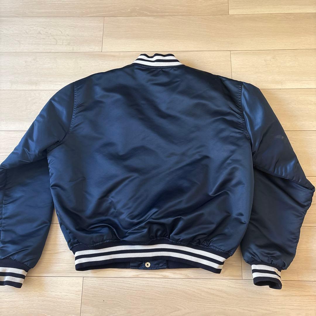 80s USA製 スターター ニューヨークヤンキース サテン スタジャン