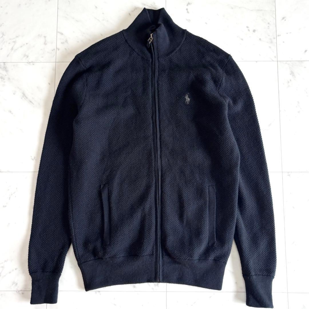 ラルフローレン ドライバーズニットウォッシャブル メリノウール ポニー刺繍 黒 ラルフローレン ドライバーズニットウォッシャブル メリノウール