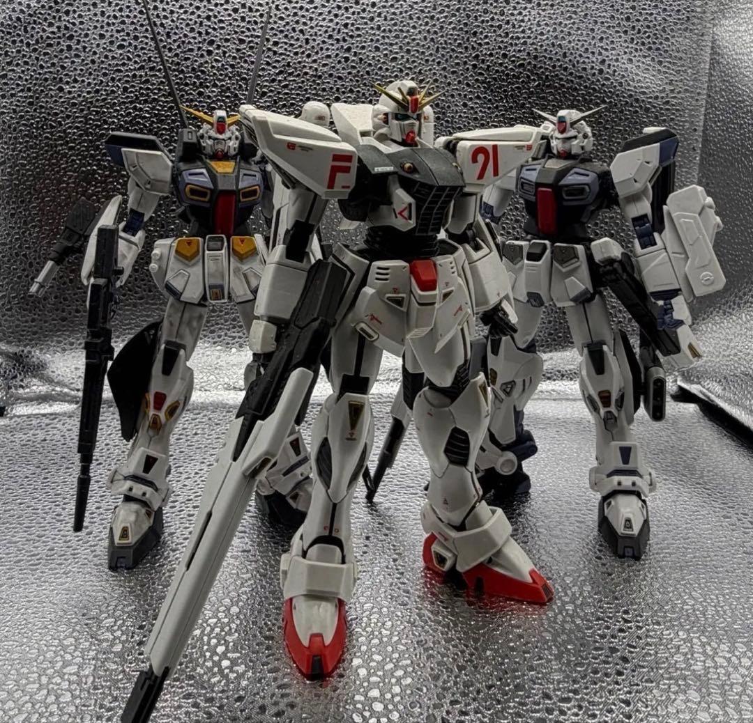 MG ガンプラ 3体セット MG 新アストレイレッドフレーム（仮）、MG フルアーマーZZガンダム Ver