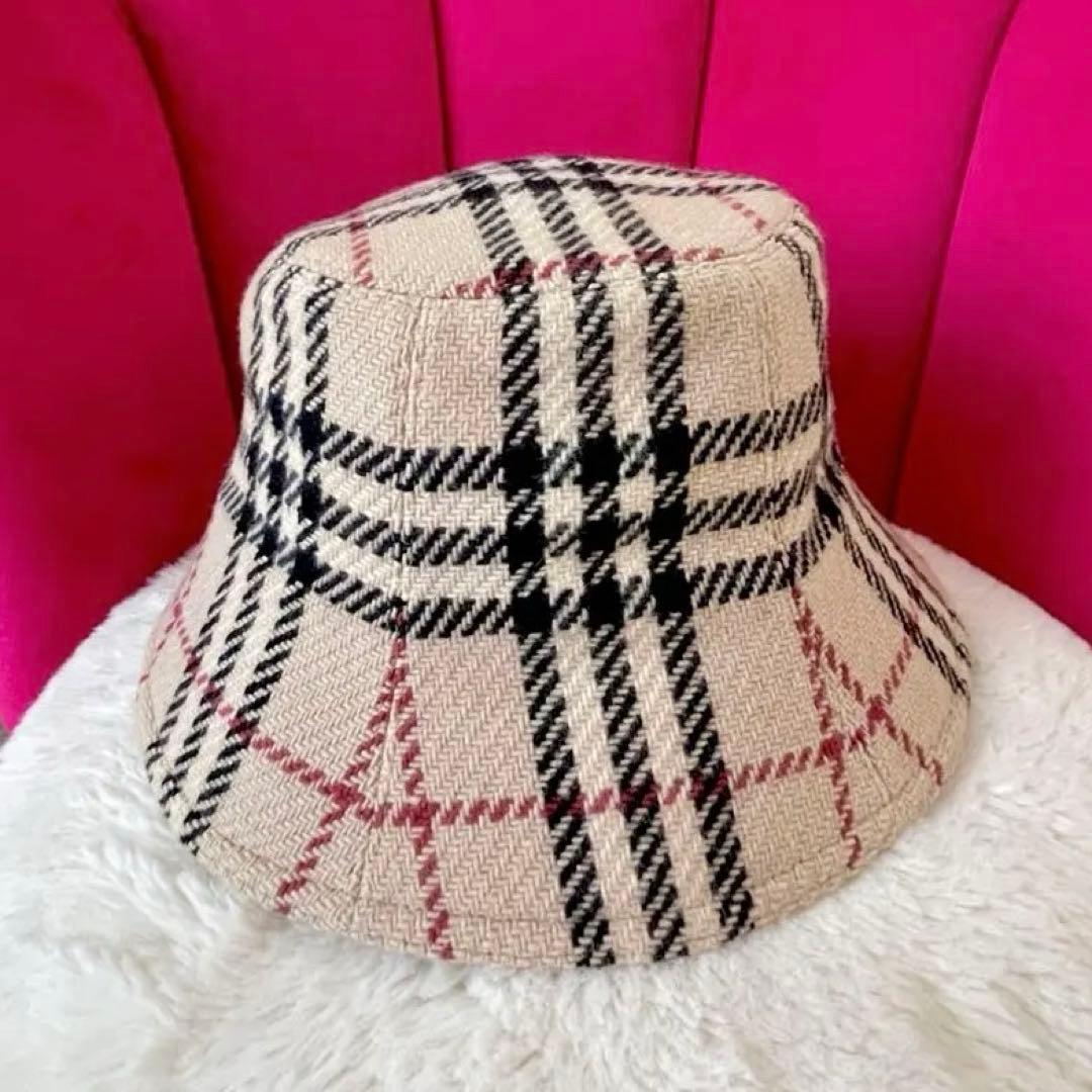 Burberry ロンドン ノバ チェック柄 ウール バケットハット - メルカリ