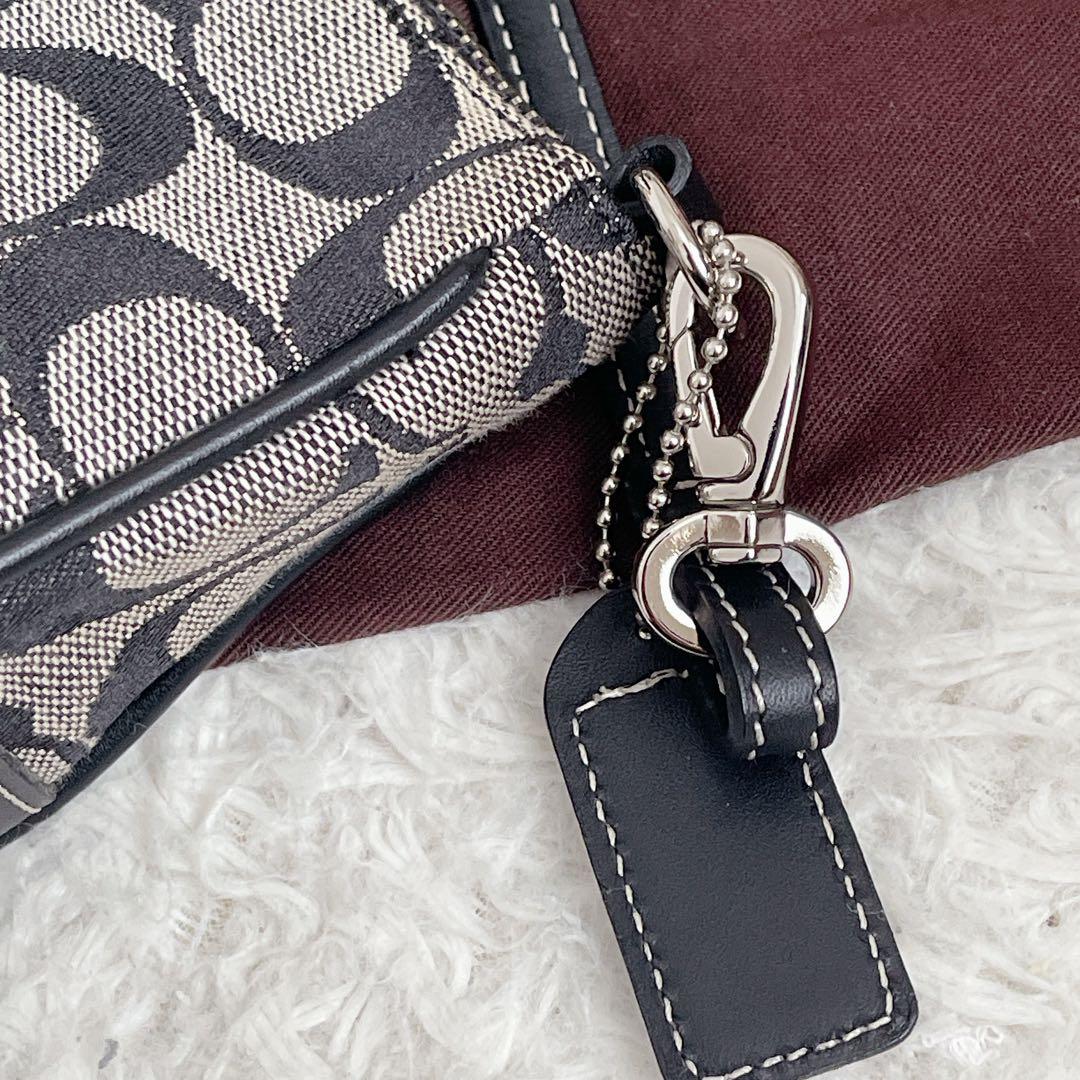 COACH コーチ アクセサリーポーチ キャンバス 黒 6094 - メルカリ