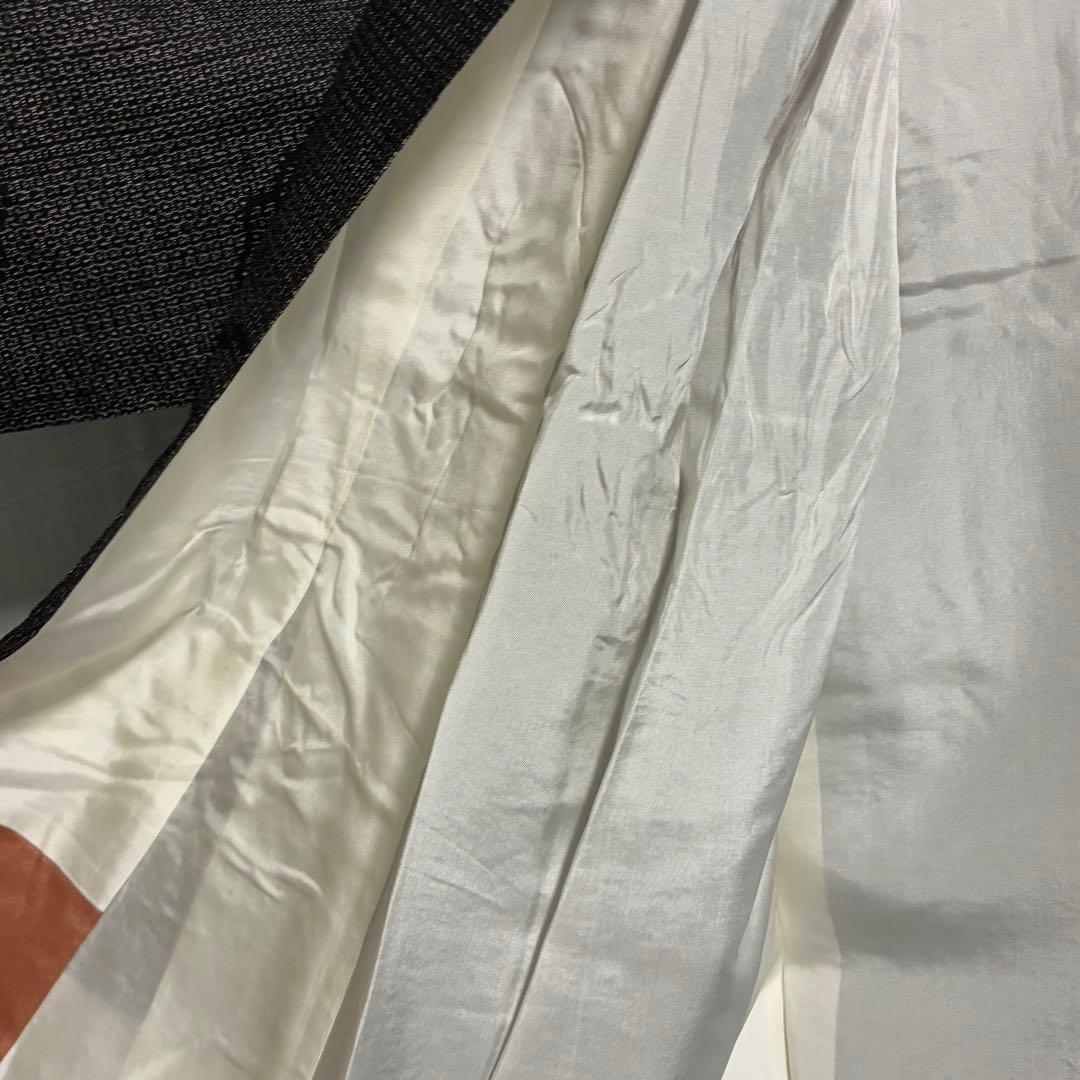 D219 本場結城紬 雪輪 花 正絹 着物 袷 - メルカリ