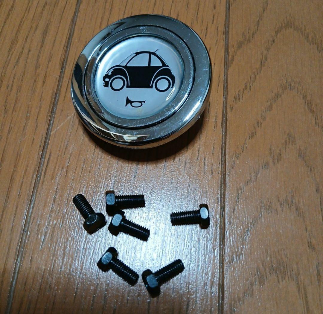 希少 レア フルメッキ ステアリング ディープ Φ34 メッキ ホーンボタン付き