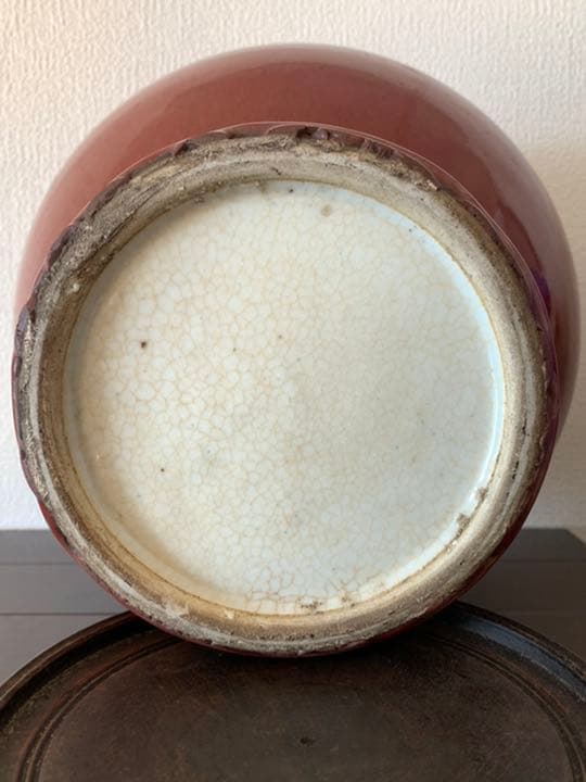 希少品】古美術 辰砂釉壺 清時代 共箱/西—1 - メルカリ