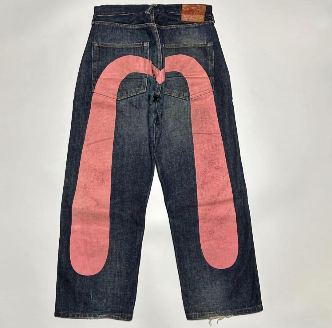 EVISU 大黒 ピンク ビッグカモメ No.2 Lot.2001 W32×35 - メルカリ