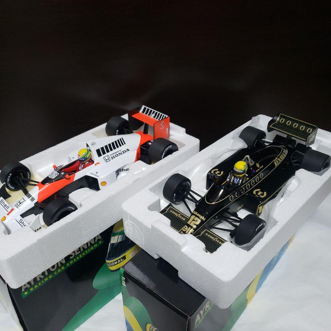 ミニチャンプス　アイルトン・セナ　レーシングコレクション 1/18　2台セット Yahoo!オークション -「アイルトンセナ コレクション」(レーシングカー