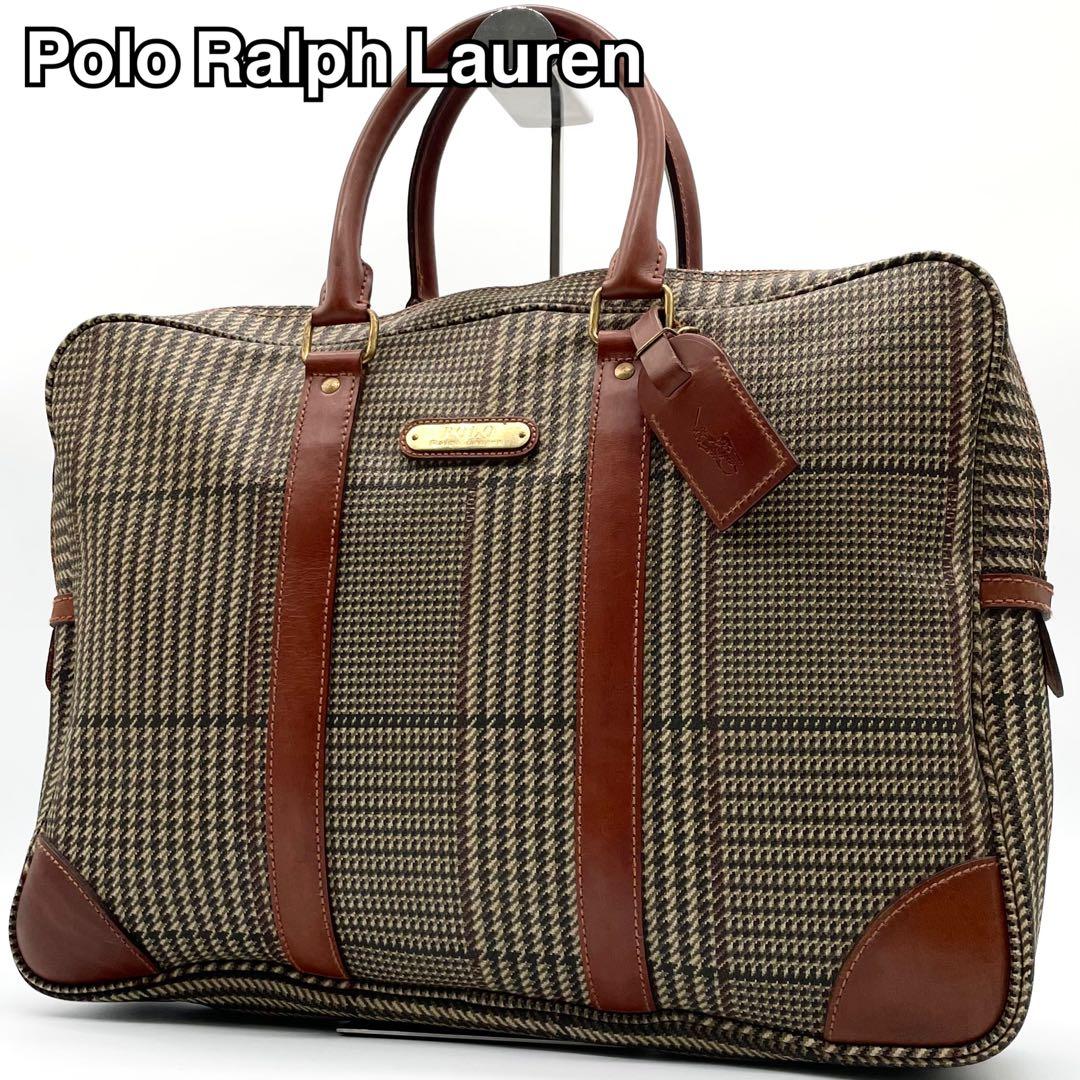 ポロラルフローレン ビジネスバッグ A4可能 千鳥格子 ブリーフケース