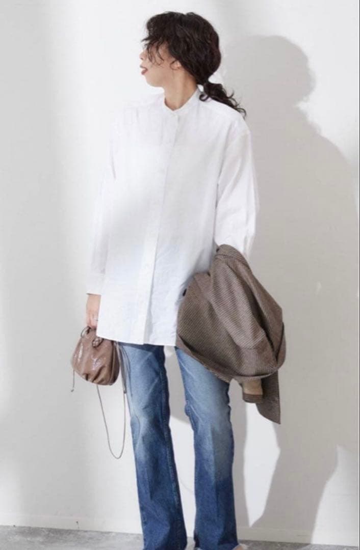 JOURNAL STANDARD L'ESSAGE スタンドカラーシャツ journal standard L'essage（ジャーナルスタンダード レサージュ