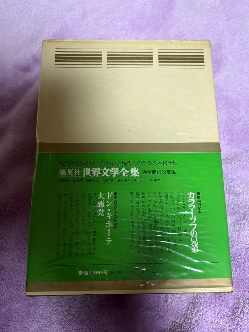❤️美品❤️集英社 世界文学全集 19 カラマーゾフの兄弟 - メルカリ