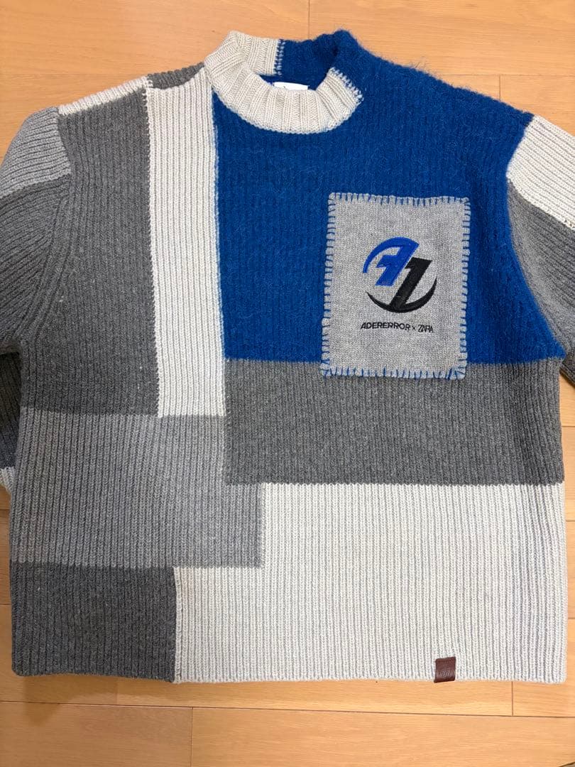 【美品】ADERERROR ZARAコラボ　ニットセーター　Mサイズ Zara x Ader Error Patchwork Oversize Knit Sweater Multicolor