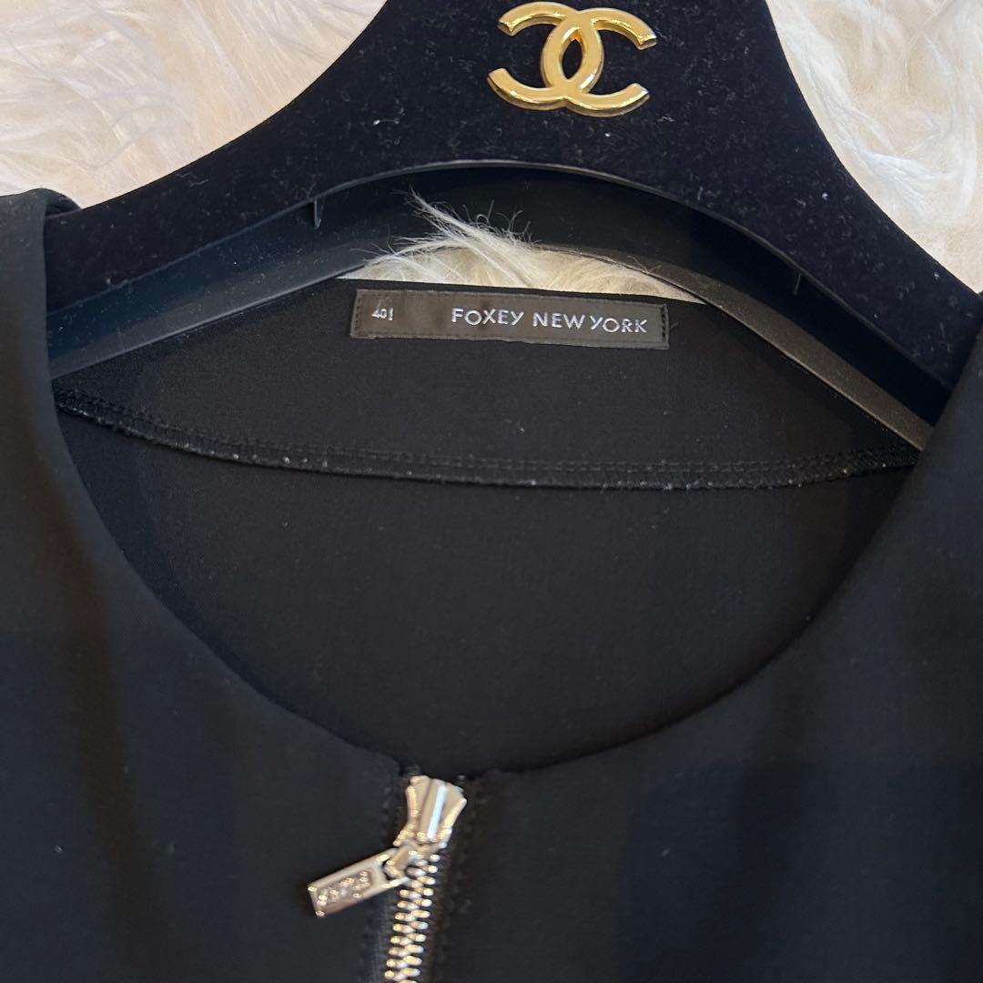 美品♡フォクシーニューヨーク パトリシア ジップアップ 2wayワンピース 40