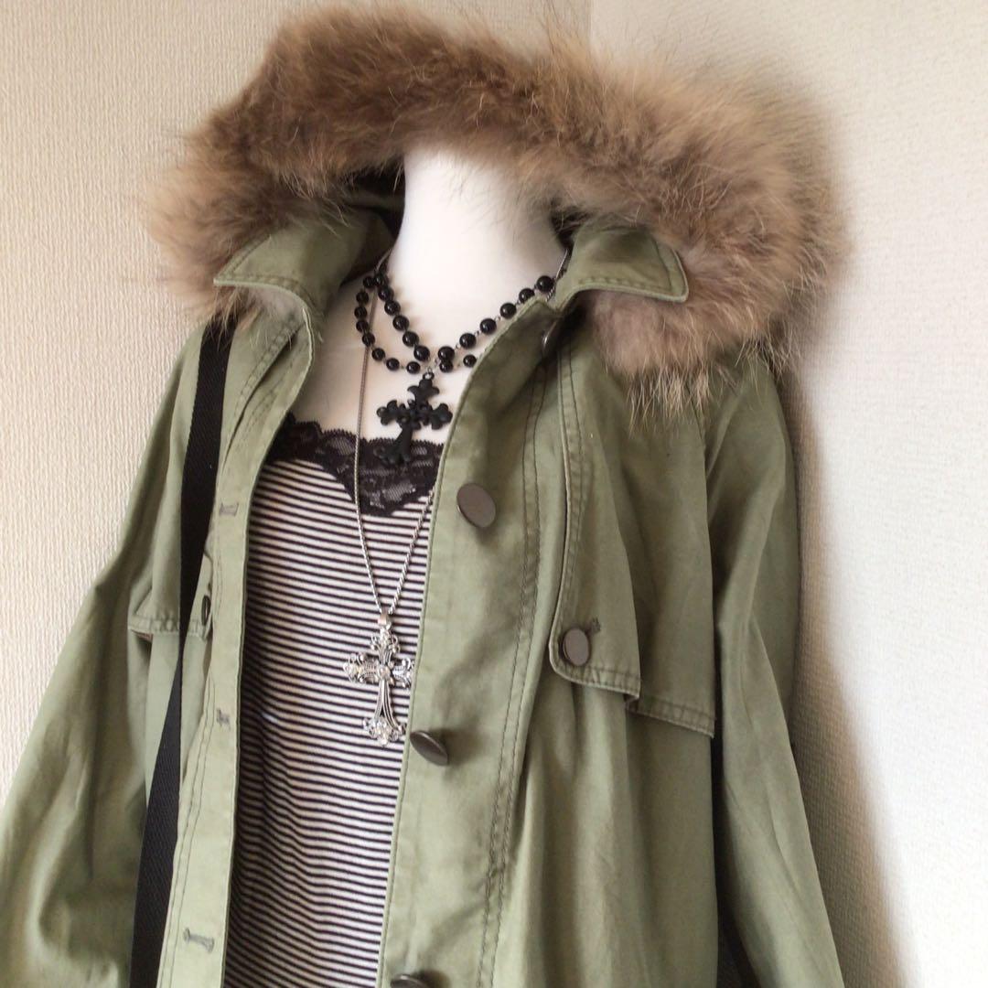 y2k 00s archive グランジ 森ガール ファーモッズコート平成ギャル