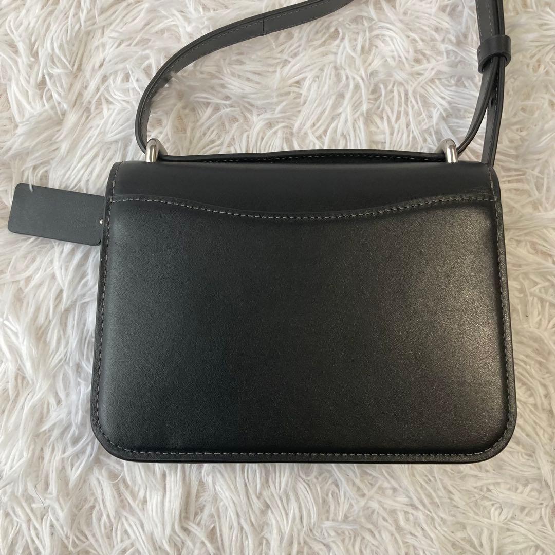 極美品 現行 コーチ ショルダーバック モーガン スクエア 黒 レザー