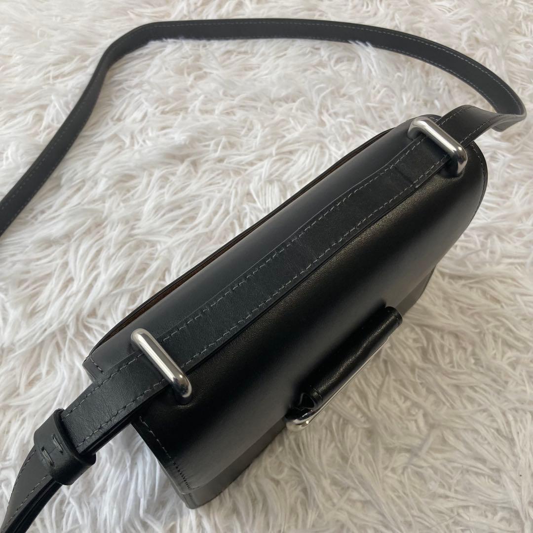 極美品 現行 コーチ ショルダーバック モーガン スクエア 黒 レザー