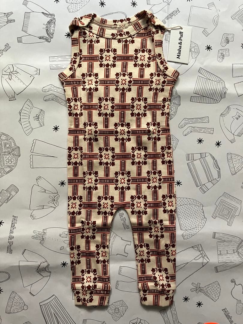 misha&puff Baby Snap Overall 花鉄MTO/ 3-6m