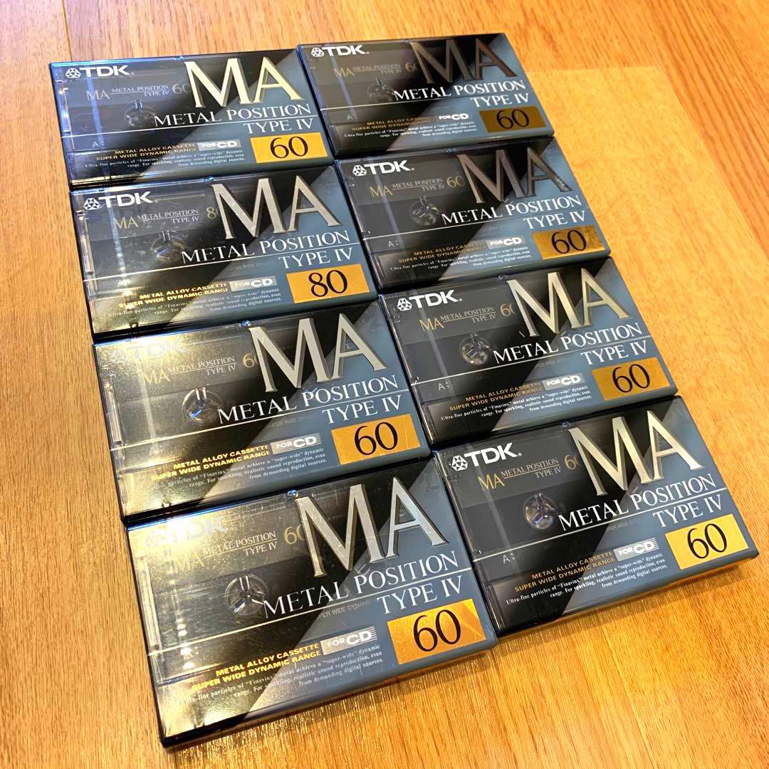 TDK 最高品位メタルカセットテープ8本 Yahoo!オークション - 1円～メタルカセットテープ 8本まとめ売り TDK/