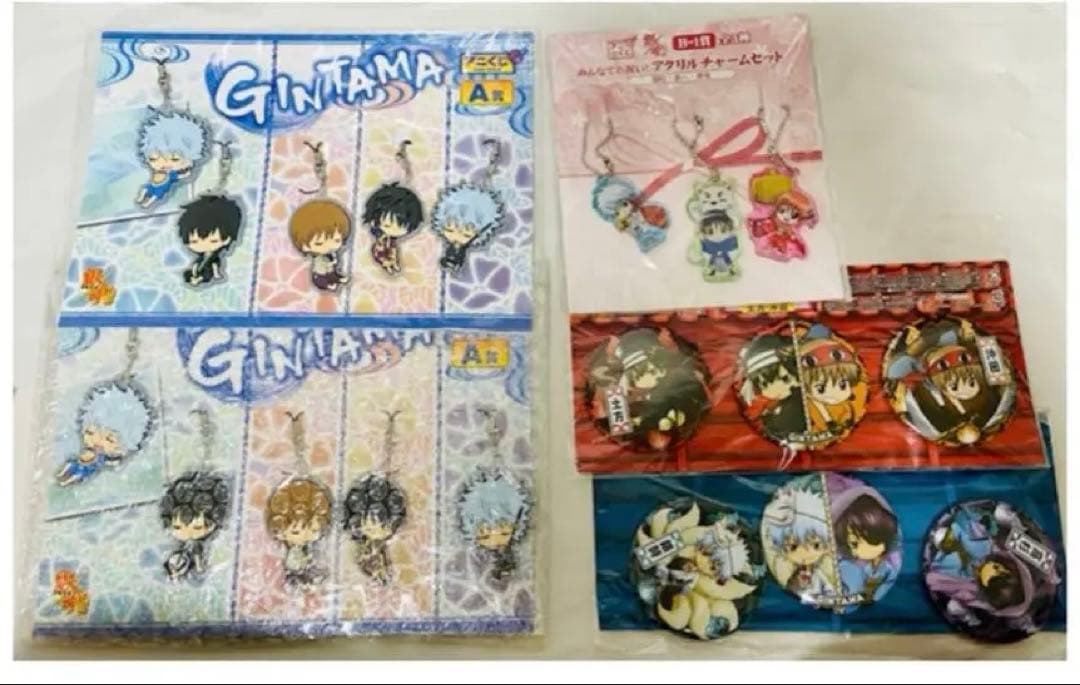 銀魂 一番カフェ 寝顔 ブルルン滞在記京都 缶バッジ サバゲーアクリル