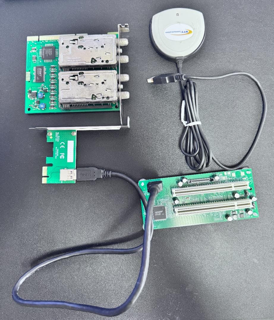 アースソフト PT2 Rev.B/PCI→PCIe変換基盤/カードリーダーセット