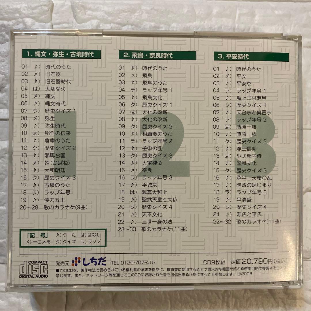 七田式 しちだ れきし探訪 日本史 世界史 CD 18枚セット し