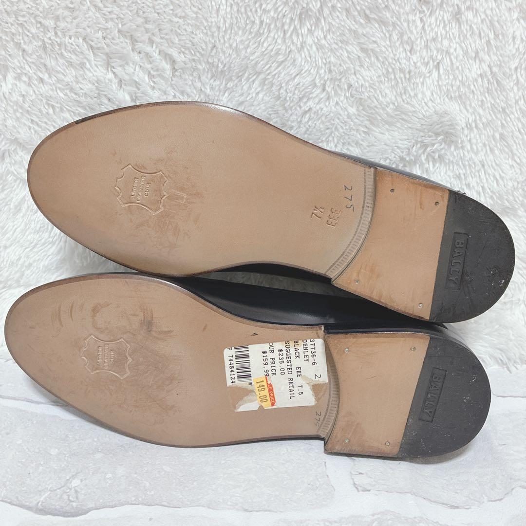 BALLY バリー タッセルローファー 黒 25.5cm EEE 美品