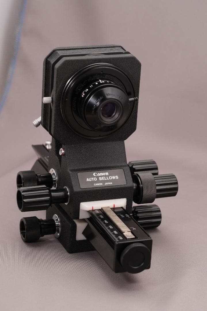 キャノン マクロフォトレンズ 35mm RMS&FDマウント ベローズセット