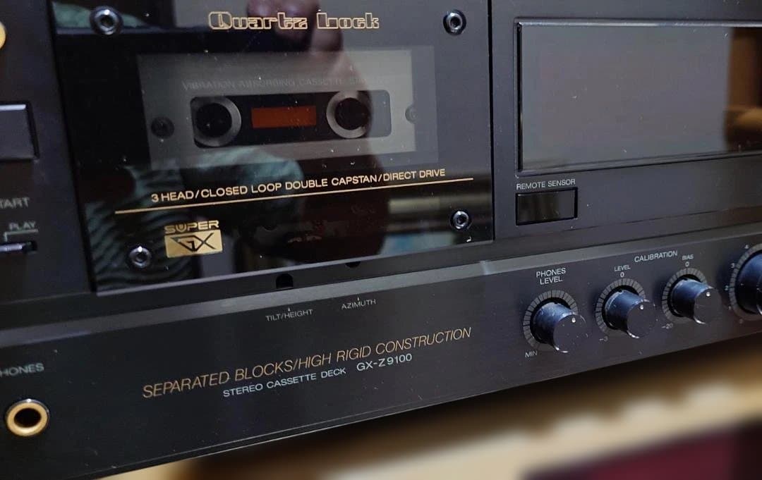 外観完璧】A&D カセットデッキ GX-Z9100 ジャンク扱い リモコンつき