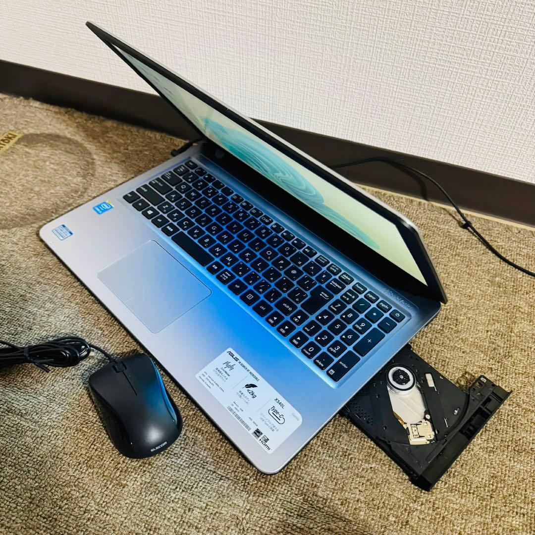 S275 ASUSノートパソコンWEBカメラSSDサクサク動くWindows11 - メルカリ