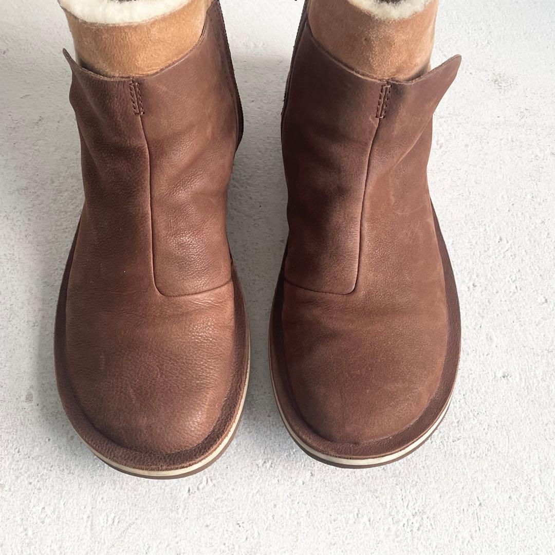 CAMPER レザー ムートン ショートブーツ 36ブラウン ヌバック