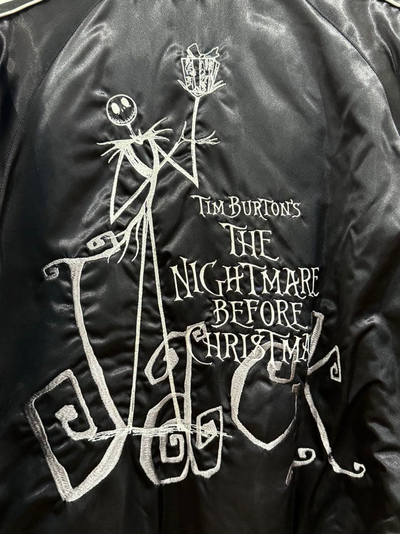 新品未使用】ナイトメアビフォアクリスマス ジャック 刺繍スカジャン
