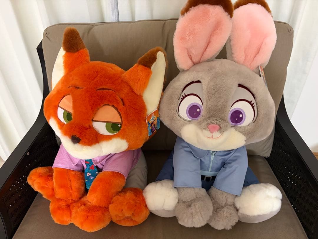 コストコ ディズニー ぬいぐるみ ズートピア2 ジュディ ニック クロウ