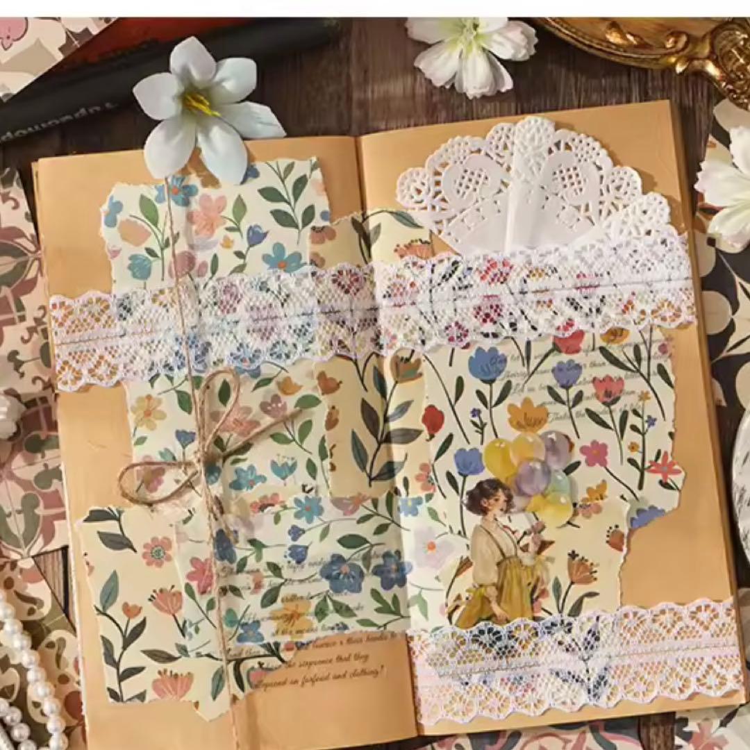 5H-7／コラージュ素材 紙素材 紙もの メモ セット まとめ売り - メルカリ