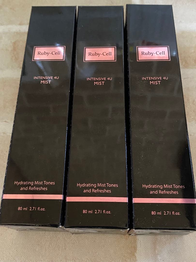 [届きたて]新品未開封！ルビーセル　4Uミスト(化粧水)3本セット ルビーセルインテンシブ4Uミスト 3本セット ルビーセル 4uミスト 正規