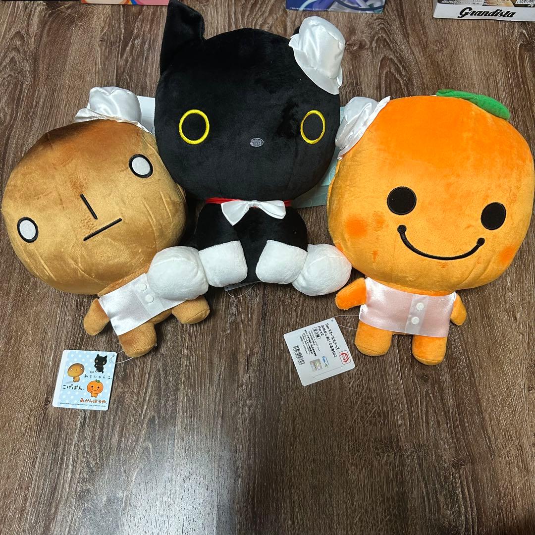San-X ぬいぐるみセット みかんぼうや こげぱん 靴下にゃんこセット