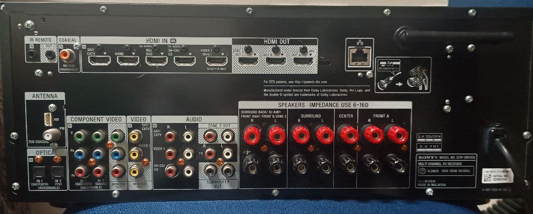 SONY STR-DN1050 AVアンプ 7.1ch Bluetooth