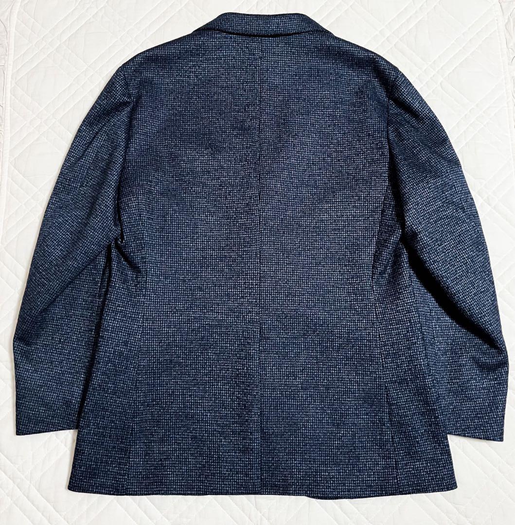 新品 未使用 タグ付き LES MUES ジャケット 尾州 ブルー 織柄 - メルカリ