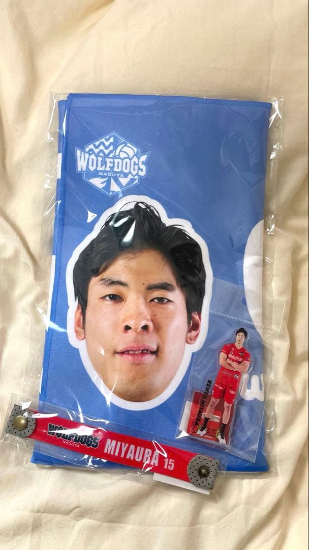 ウルフドッグス名古屋 宮浦健人 選手 グッズ 25-26シーズン ピックアップ選手フォトタオル（#15 宮浦選手