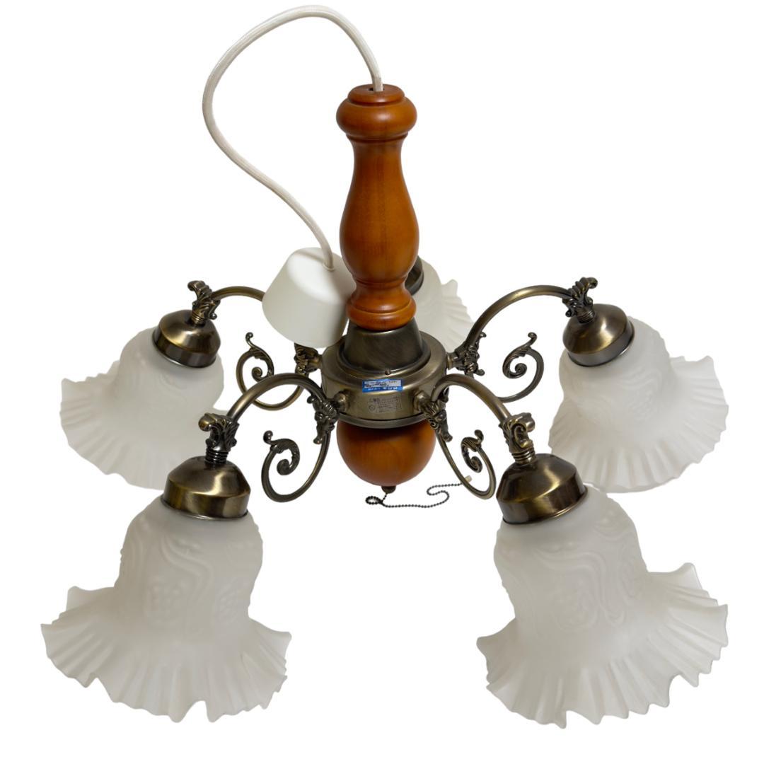 KISHIMA フリルランプ 5灯 シャンデリア GEM-860C - メルカリ