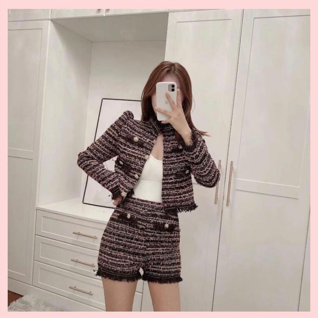 ZARA♡ツイード セットアップ - メルカリ