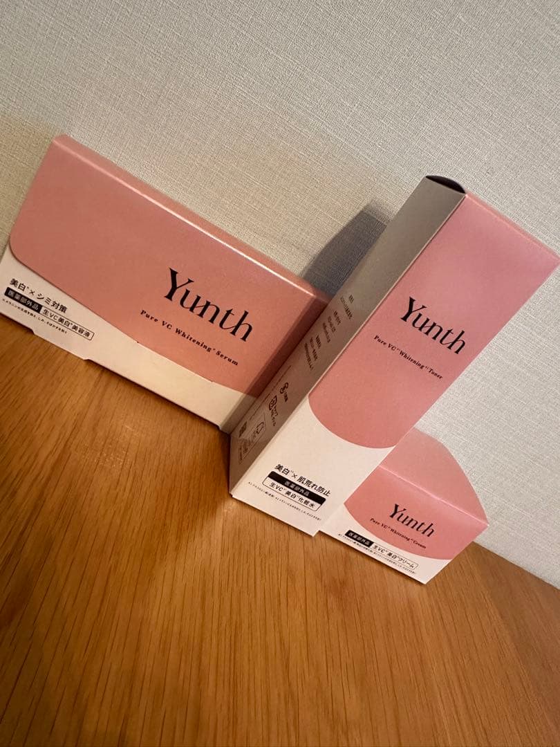 Yunth 化粧水・ローション ・クリーム・美容液3点セット＋パック2枚 楽天市場】【3点セット 国内正規品】Yunth ユンス 生VC美白化粧水