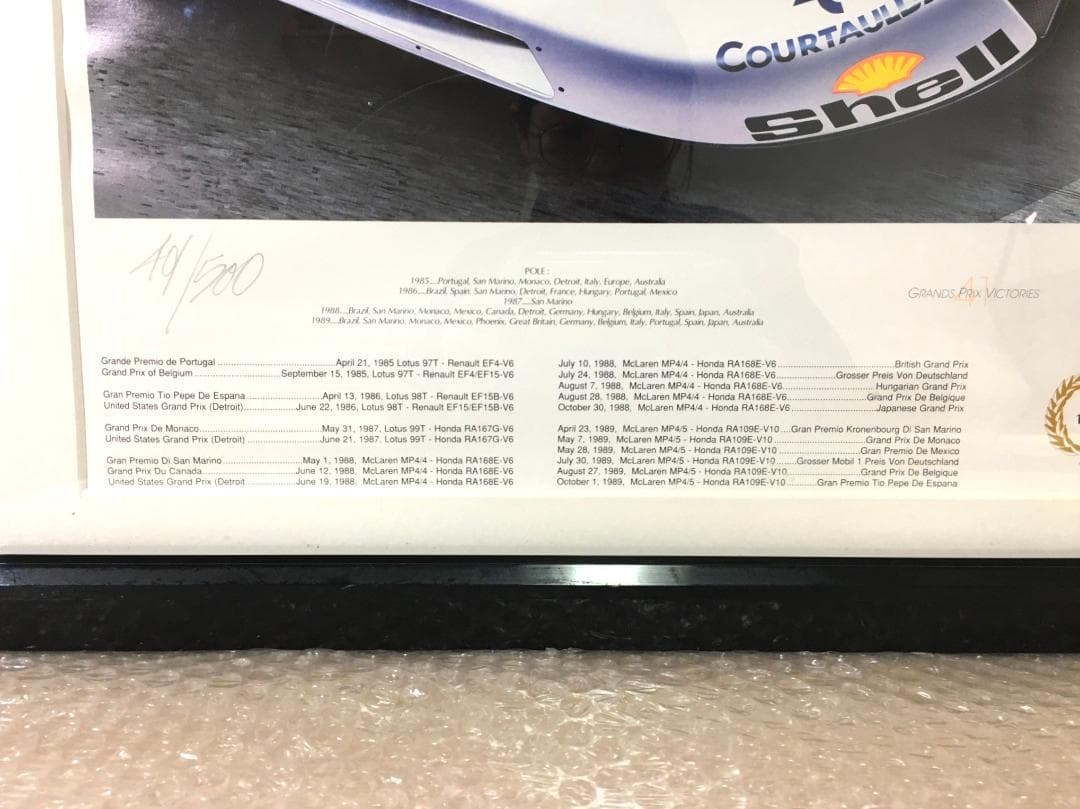 ○激レア アイルトン・セナ ポスター 限定500 1993 Grand-prix - メルカリ