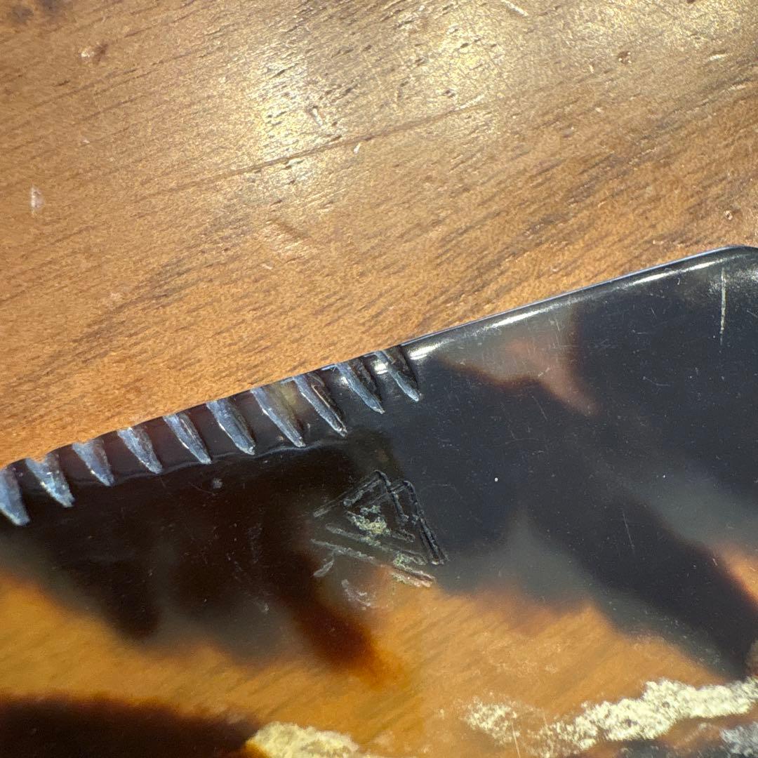 《寺本櫛》本鼈甲理容櫛18目《新品未使用》