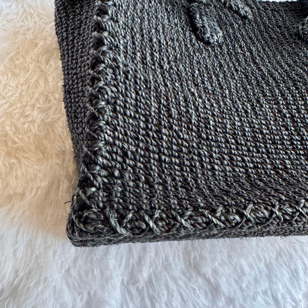 SEA(シー) オールアバカ カゴバック ブラック M A4収納 - メルカリ