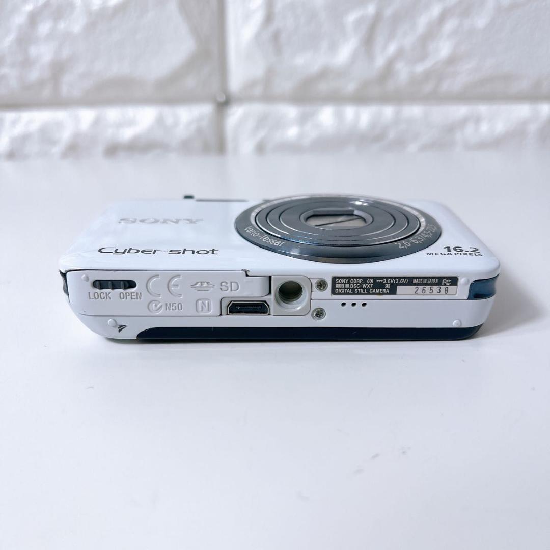 現状 SONY ソニー サイバーショット DSC-WX7 白色 デジタルカメラ