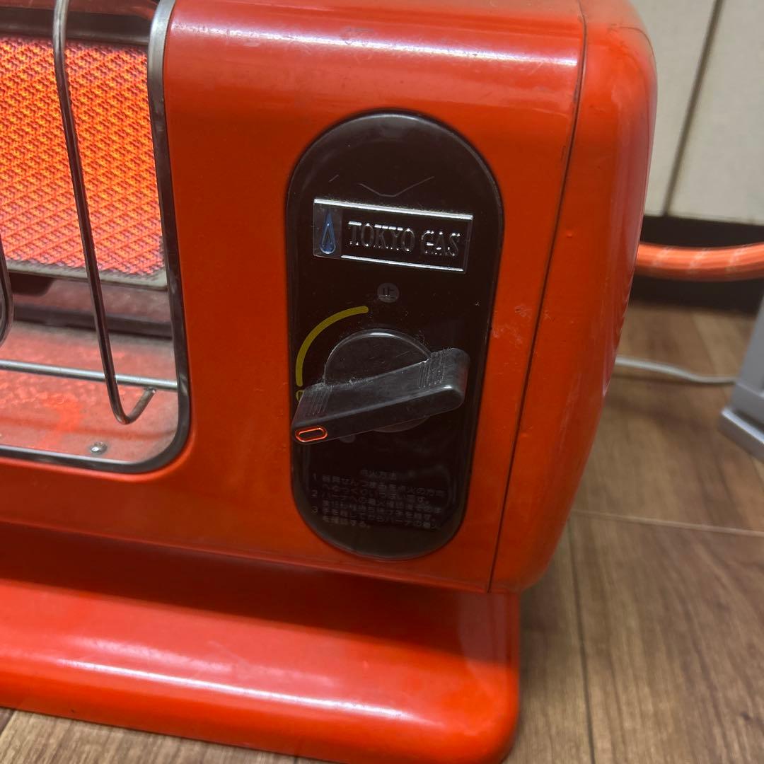 リンナイ ガスストーブ オレンジ レトロ 都市ガス R-460P 現状保管品