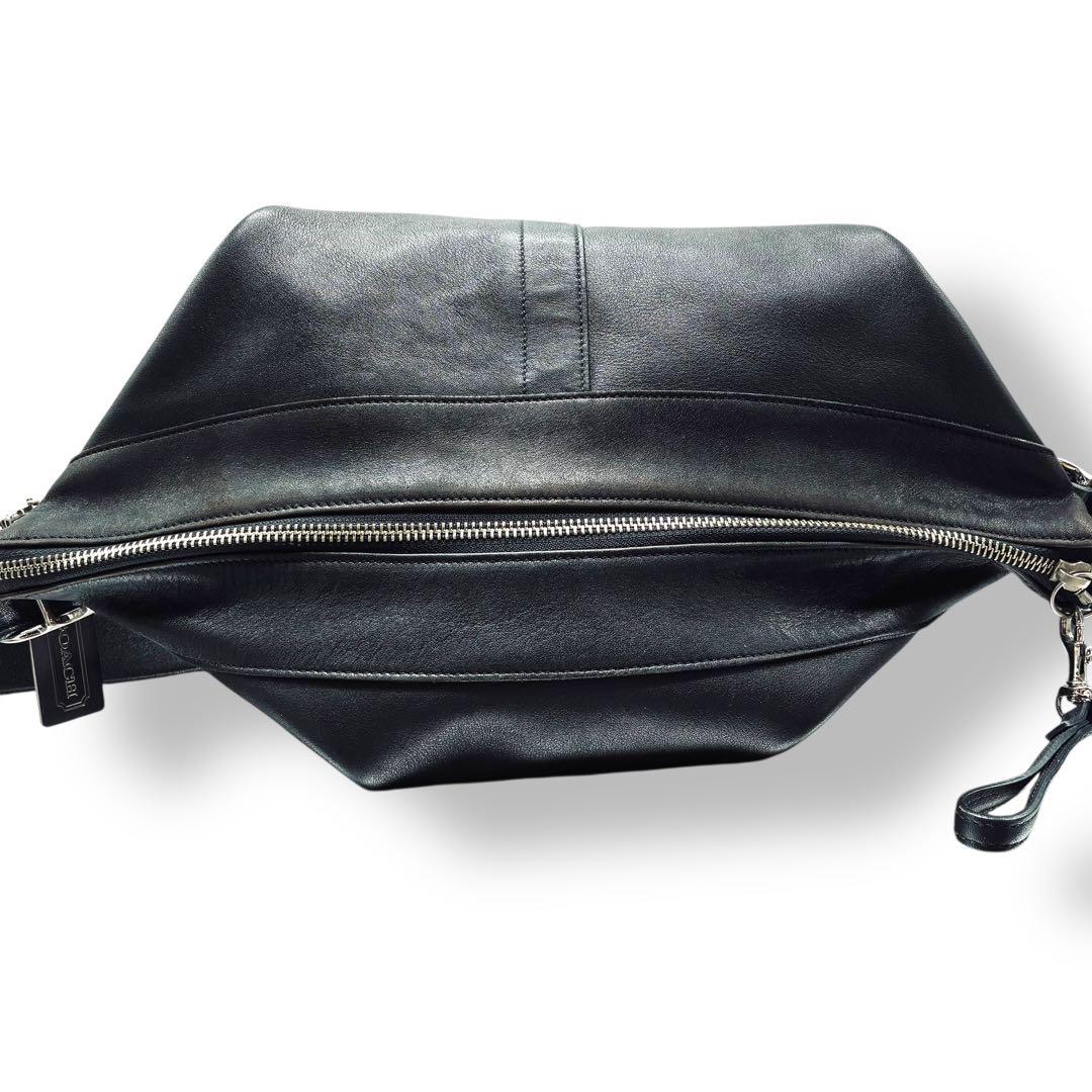 オールドコーチ 9177 黒 ショルダーバッグ A4可 ブラック - メルカリ