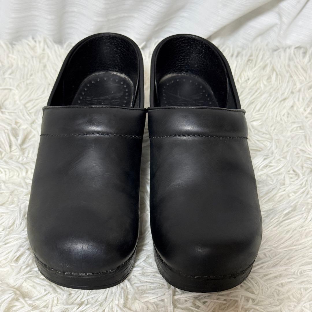 極美品✨dansko ダンスコ レザー プロフェッショナルシューズ 黒 38