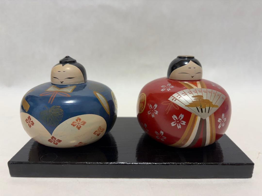 希少鄉土人形紀州 民芸 雛人形 紀州雛 ひな コンパクト 小漆 伝統工芸